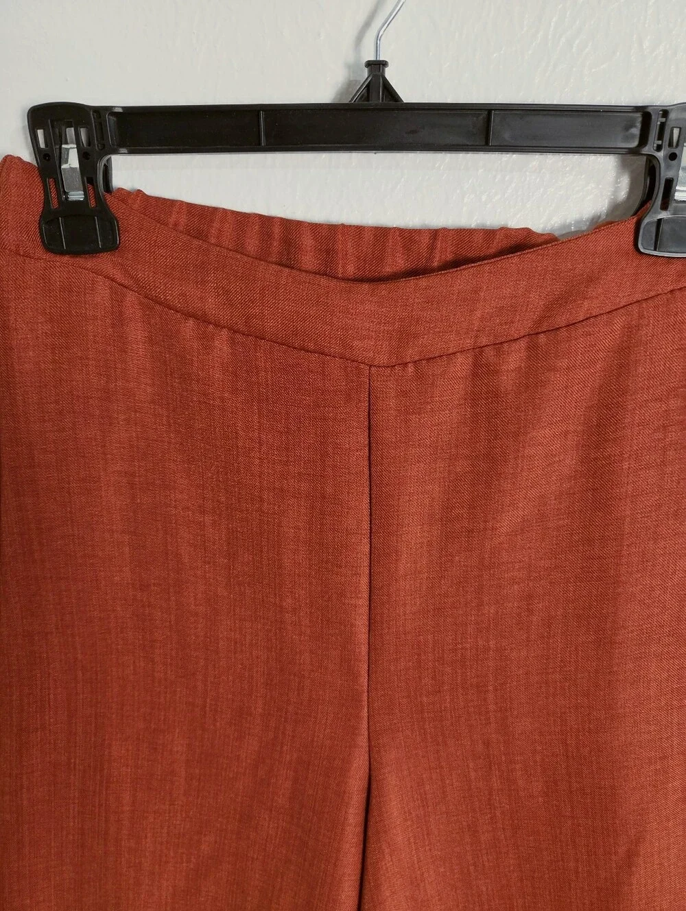 Shein Wide Leg Rust-Red Ankle Pants, Size Medium